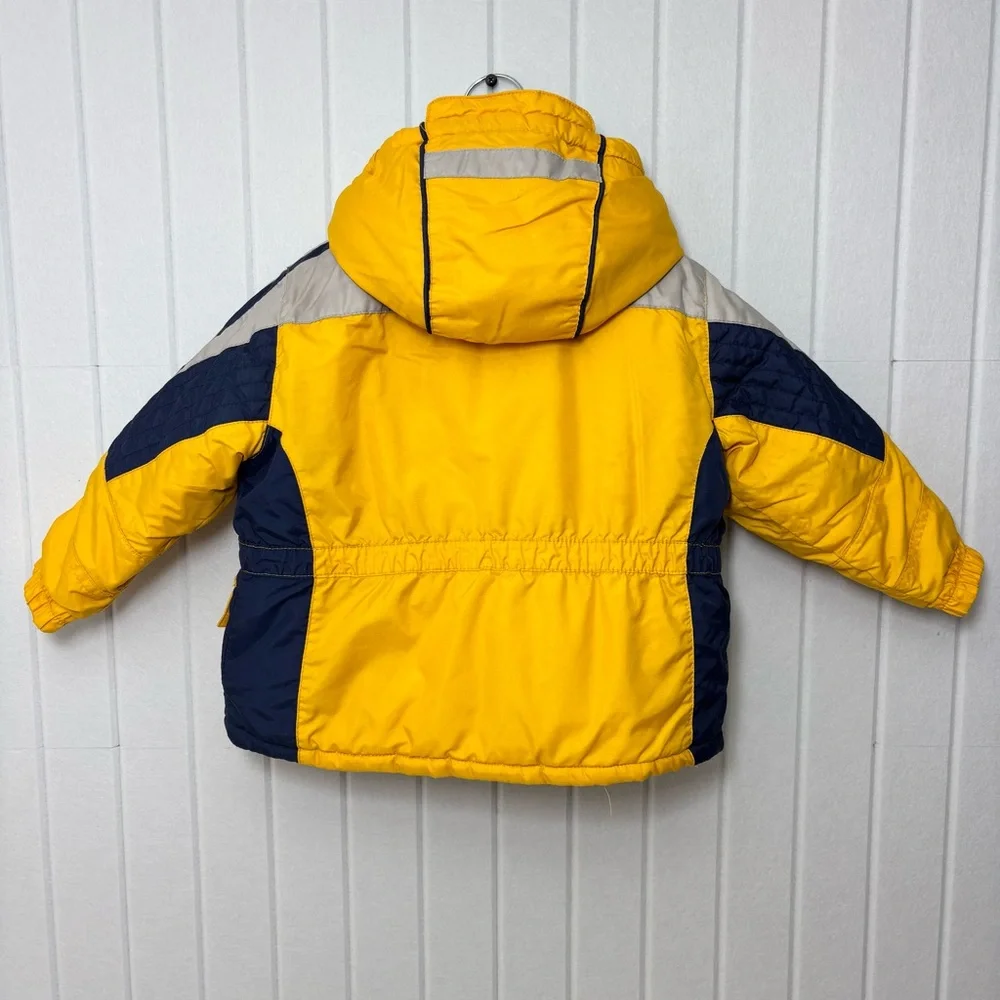 OshKosh B'gosh Gray‎ Yellow Blue Winter Jacket Boy Size 24M